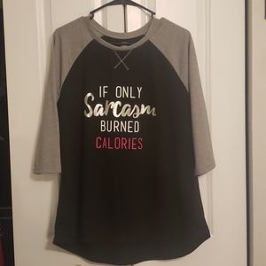 athletic top xl. If only sarcasm burned calories